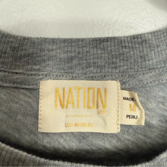 Evereve Nation LTD Paulette Cotton Tank in Heathergrey Size Medium - Picture 3 of 6